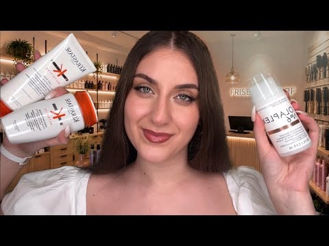 ASMR Deutsch Entspannende Beratung im Friseurbedarf | Hair Play, Hair Brushing, Oil Sounds, Lotion