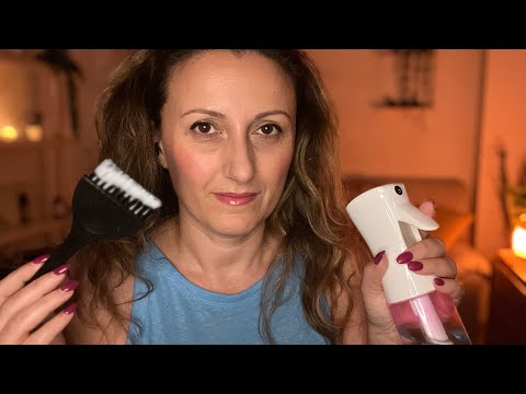 Trattamento CAPELLI con taglio e shampoo 🧴 ASMR realistico