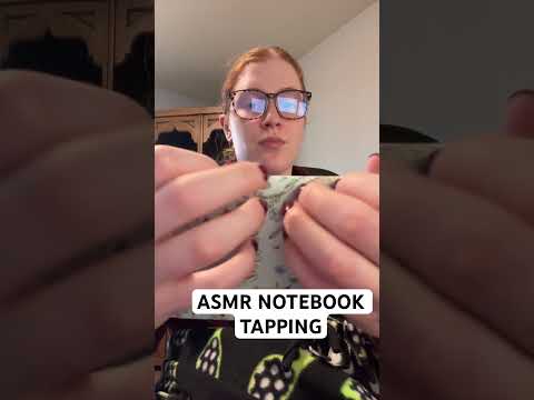 ASMR tapping on a notebook and page flipping #asmr #relax #asmrsounds #tapping #notalking
