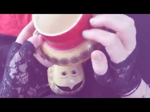 Tapping  very rare USSR wooden doll  [[ASMR]]
