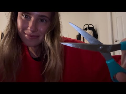 ASMR Cutting Your Bangs 💇‍♀️✨ (haircut roleplay, personal attention, scissors sounds)