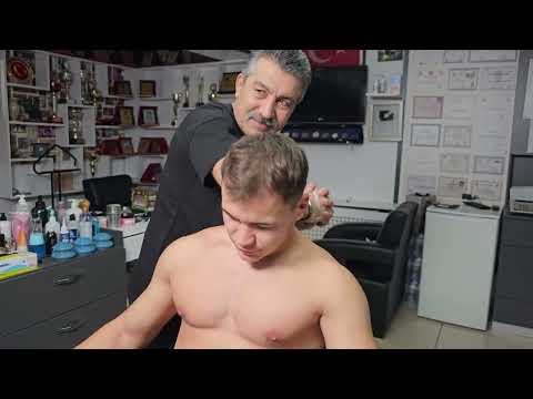 REAL BARBER SHOP EXPERIENCE! RELAXING TURKISH MASSAGE AND SKIN CARE