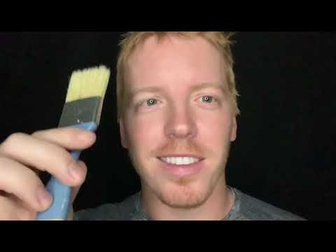 ASMR Face Brushing - Face Shaving