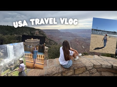 ASMR Travel Vlog | 3 Week USA Roadtrip 🚘🇺🇸 (Clicky Whispered Voiceover, Finger Flutters)