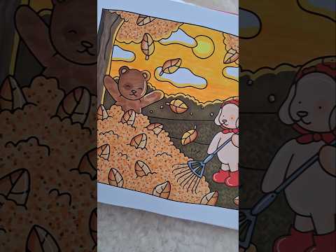 ASMR | Colorindo Bobbie Goods Um dia de outono | #bobbiegoods #asmr #colorindodesenhos