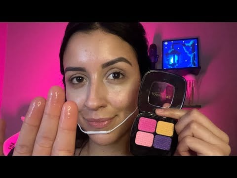 Asmr: Maquiagem estilo Spit Painting. ☝️💦💄