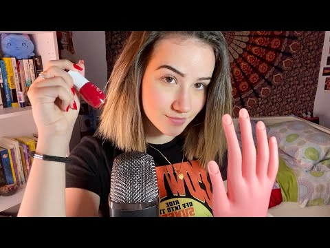 ASMR Roleplay te hago las uñas 💅🏼+ inaudible + mouth sounds 👄