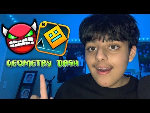 ASMR Playing Geometry Dash 