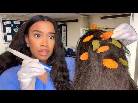 ASMR School Nurse Cleans You Up After a Food Fight 👊🏽🥗 ASMR School Nurse Role-play