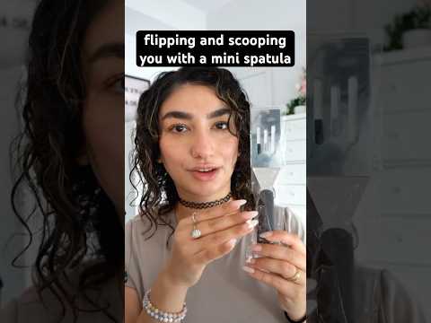 scooping and flipping you with a spatula 👩‍🍳 #asmr #asmrtingles