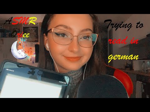 ASMR | Reading you to sleep in german  (trying xD) 🇩🇪