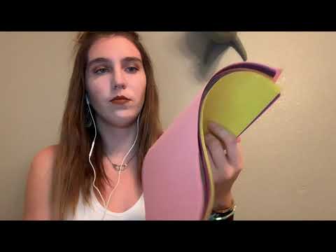 RIPPING/ORGANIZING PAPER - ASMR - ripping sounds, paper shuffling, some mic brushing