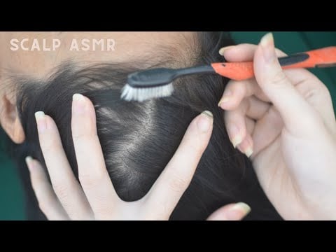 ASMR Real Person Hair Parting And Head Scratching Sounds, Tingly For Reduce Stress, Anxiety