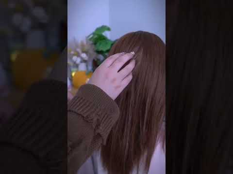 hair play with long nails #asmr #hairasmr #hairsounds #sleepaid