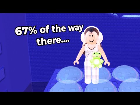 Roblox player CANNOT walk jump 💔 (clicky keyboard & bubble wrap tower 🫧)