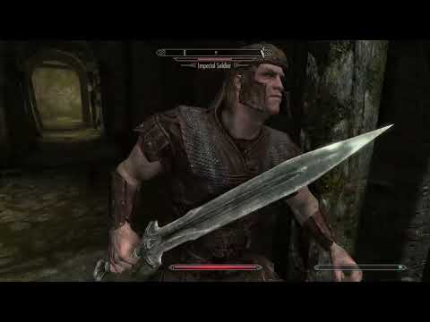ASMR | Whispered Voice Over While Playing a New Game of Skyrim (Great Background ASMR)