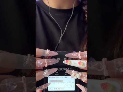ASMR with the Tascam & XXL nails 🌌