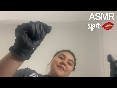 ASMR - SUA PRIMEIRA VEZ NO SPA LABIAL sons de luva, creme e boca