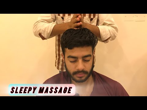 ASMR Head Massage for insomnia Relaxing Cracks and Sleep Aid by experience barber 💆🏻‍♂️