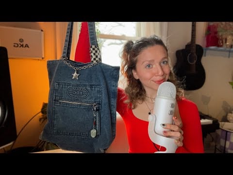 ASMR | what’s in my bag (whispers + tapping)