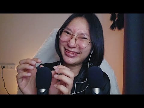 ASMR เกาลูบไมค์สะใจ! เป่าหู เสียงปาก มือนิ้วเล็บวาดหน้า 🌬🦻