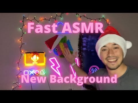 Fast ASMR for You! | New Christmas Background | Fast, Random, Tingly ASMR