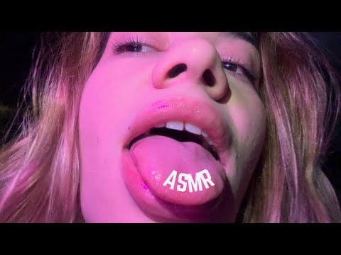 ASMR SLOW Lens Licking + Spit Painting | NO TALK