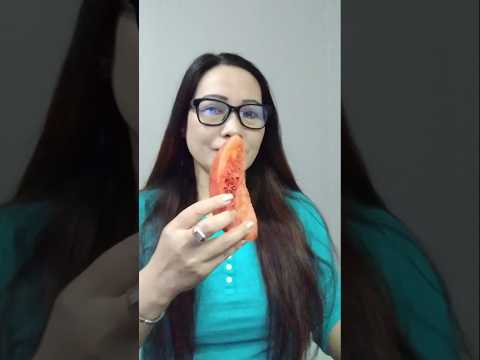EATING WATERMELON # #everyone #mukbang #shortsfeed #food #eatingchallenge #bigmouth