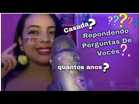 Asmr respondendo perguntas dos incritos