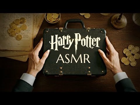 ASMR sounds of Harry Potter | Gringotts Bank (Gold Coins, Writting, Tapping & More) NO MUSIC