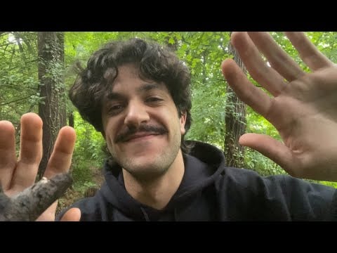 Lofi ASMR Outside (Hand Sounds, Soft Spoken Rambles, & Hand Movements)