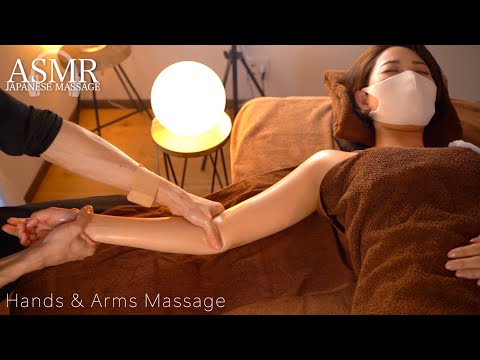 ASMR Noa's arms & hands massage makes you sleepy【PART】No talking｜Noaの腕手オイルマッサージ音で眠くなる動画｜#NoaMassage