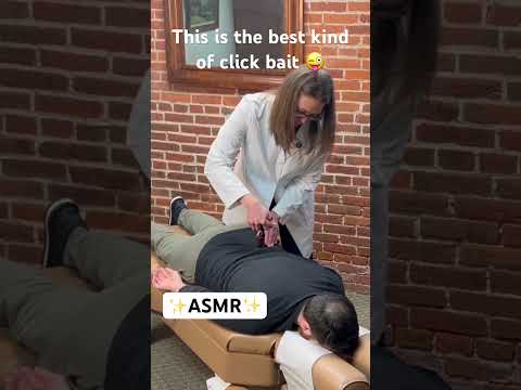 The Only Clickbait You’ll Actually Enjoy 👀 (Chiropractic ASMR) #chiropracticasmr #satisfyingsounds