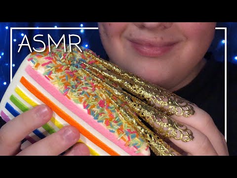 ASMR Gentle Cake Tapping & Scratching! 🍰 (No Talking)