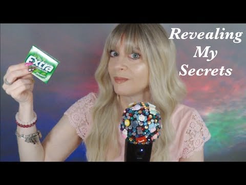 ASMR Gum Chewing Revealing My Secrets | Harmless Hot Takes Tag Whispered
