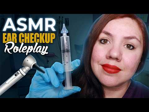 ASMR Otoscope Ear Exam Roleplay to Sleep [ She Finds Something and Won't Look Away ]