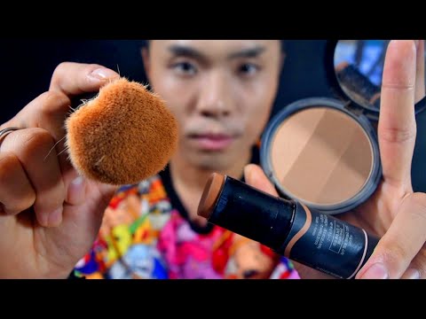 5분 안에 풀메 ⚡ 고농축 팅글 ASMR Makeup: 클리오, 시세이도, 로레알, 투쿨포스쿨 ✔️ 한국인/한국어] 메이크업 롤플레이