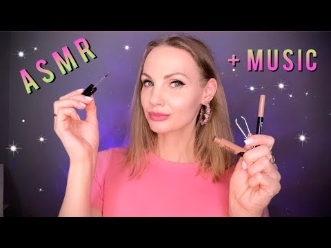 АСМР, нежное оформление бровей с фоновой МУЗЫКОЙ, близкий шепот / Gentle ASMR