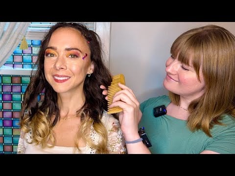 ASMR Pride-Inspired Hairstyling @ilovekatieasmr | Hair Curling, Tingles for Sleep, SoftSpoken