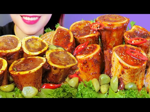 ASMR BEEF MARROW COMPILATION EATING SOUNDS | LINH ASMR