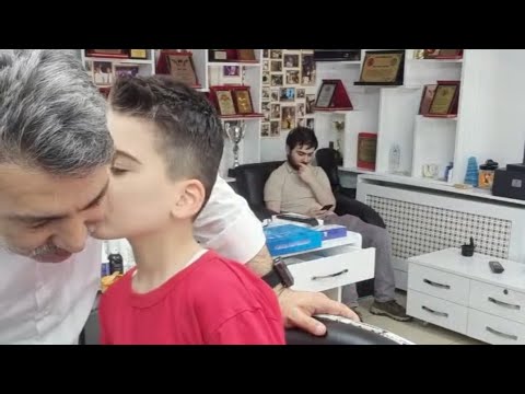 @XegeX Holiday shave of my grandson Ege