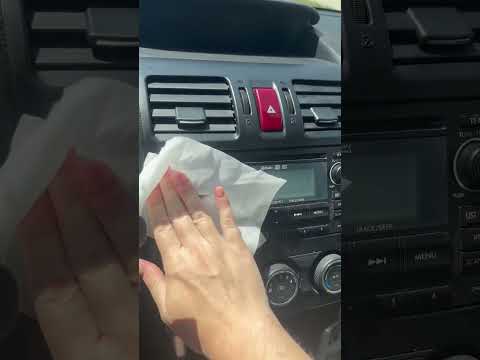 Don’t try to wipe down your dashboard when your cars been baking in the sun