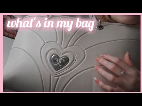 lofi asmr | what's in my bag 👜 [tapping and tracing]