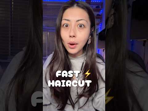 fast haircut bc we’re busy ✂️💭 #asmr