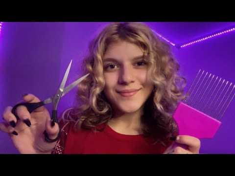 ASMR ~ CABELEIREIRA FAZENDO SEU BIGSHOP ✂️