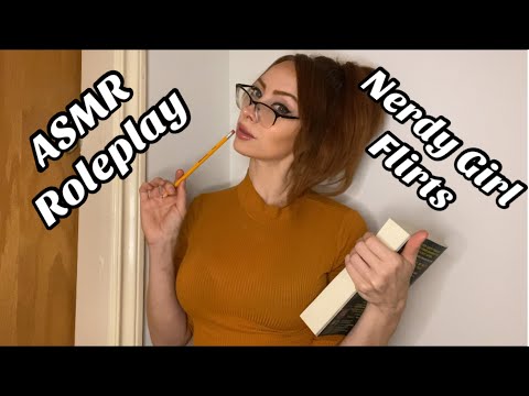 ASMR Roleplay - Shy Nerdy Girl Flirts with You 🤓