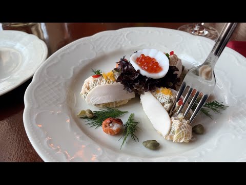 ASMR Eating in Pushkin Restaurant, Russian Meal