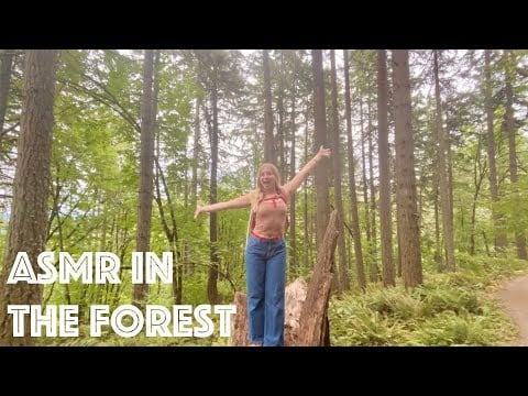 ASMR: Camera Tapping & Tracing around a Forest 🌲