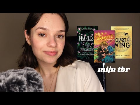 ASMR Dutch book chat | my TBR list 📚 (relaxing whispered video in Dutch)