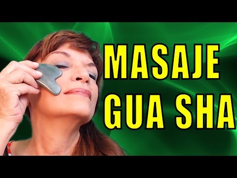 ASMR MASAJE GUA SHA💆‍♀️FACE AND NECK MASSAGE